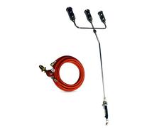 BRENNER Propane Weed Burner Torch Kit - Heavy Duty Gas Torch for Roofing, Weed Control & Outdoor Heating (Dual & Triple Head Options) (Triple Head)
