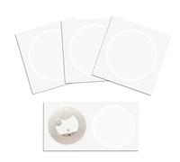 Brensty 50Pcs NFC Ntag216 Sticker Ntag216 NFC Tags NFC 216 Tag Ntag216 NFC Cards 13.56Mhz NFC Tag Stickers 888 Bytes Memory