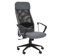 Brent High Back Mesh Home Office Chair Premier Housewares Grey One Size