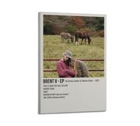 Brent Ii - Ep by Jeremy Zucker & Chelsea Cutler Poster Wall Art Aesthetic Cover Poster Design Painting for Living Room Bed Room 16x24inch(40x60cm) Frame-style