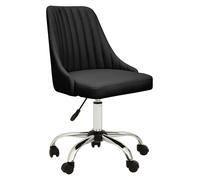 Brent Ribbed And Chrome Home Office Chair Premier Housewares Black One Size