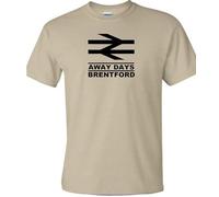 Brentford T Shirt in Sand 3XL Away Days Football Novelty Team Design