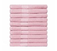 Brentfords 100% Cotton Extra Large Bathroom Towel Sheets - Premium Quality, Super Absorbent & Quick Drying Jumbo Towel - 90 x 150cm - Luxury Set of 10 - Blush Pink