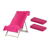 Brentfords Beach Towel Holiday Essentials, Beach Towels for Adults Quick Dry Towel Swimming Pool Gym Yoga Microfibre Towel Large Sand Free, Pink Set of 2