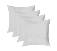 Brentfords Cushion Inserts 2 Pack, Fillers Inners Scatters - Cushion Pads Hollowfibre Inner Easy Care Insert Square Pillow Stuffer Pads, White - 45 x 45cm