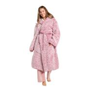 Brentfords Dressing Gowns for Women Teddy Marl, Mens Dressing Gowns Fleece Bath Robes Comfortable Adults Unisex Full-Length V-Neck Style Cosy Luxury Robe - One Size