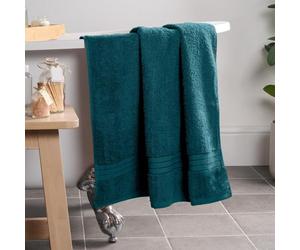 Brentfords Face Cloth for Bathroom, Ultra Soft 100% Cotton High Absorbent Flannel Face Washcloth Quick Quy Spa Quality Face Towel Household Essentials 1 Piece, 30x30cm - Teal Green