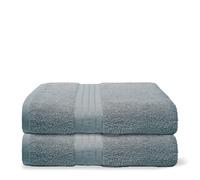 Brentfords Hand Towels Pack of 2, Super Soft 100% Cotton Absorbent Fade Resistant Quick Dry Denim Blue Hand Towels For Bathroom Kitchen & Gym Home Essentials, 50x80cm