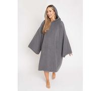 Brentfords Hooded Poncho Beach Towel Charcoal