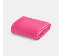 Brentfords Hot Pink Throw Blanket, Gifts for Women Soft Cosy Winter Warm Plain Throws for Sofas Bed Settee Christmas Throw Decorative Fleece Blanket Fluffy Single Bed Throw, 120 x 150cm