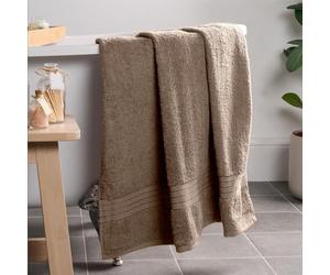 Brentfords Light Brown Bath Sheets, 100% Cotton Towels Super Soft Feel Extra Large Towels for Bathroom Quick Drying Towel Shower Bath Sheets Pack, 1 Piece