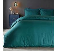 Brentfords OHS Teal Bedding King Size Duvet Cover Sets, Super Soft Warm Cosy Microfibre Polyester Stylish Plain Quilt Cover Luxury Comfy Bedding Sets King Size with Pillowcases