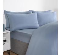 Brentfords Pillow Cases 2 Pack, Housewife Pillowcases Bed Pillow Soft Comfortable Hotel Quality Luxury Pillow Case with Envelope Closure - Blue, 50cm x 75cm