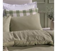 Brentfords Sage Green Pillow Cases 2 Pack, Soft Microfibre Housewife Pillowcases Comfortable Hotel Quality Wrinkle & Fade Resistant Bed Pillow Cases with Envelope Closure, 50 x 75cm