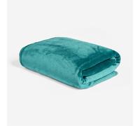 Brentfords Sofa Throw Blanket, Ultra Soft Warm Cosy Plain Teal Fleece Blanket for Bed Lightweight Fluffy Decorative Throws for Sofas Large Double Bedspread, 150 x 200cm