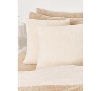 Brentfords Teddy Fleece 45x45cm Cushion Covers Cream