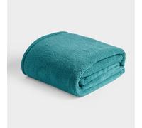 Brentfords Teddy Fleece Blanket for Bed, Super Soft Warm Cosy Plain Teal Fleece Throw Blanket for Sofa Lightweight Plush Winter Summer King Size Blankets, 200 x 240cm