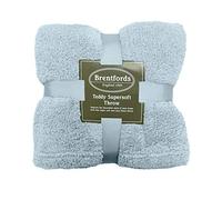 Large Teddy Fleece Throw Blanket Brentfords Blue 150cm x 200cm