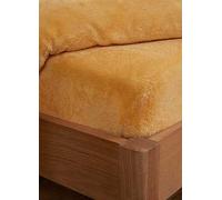 Brentfords Teddy Fleece Fitted Sheet Ochre