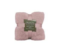 Brentfords Teddy Fleece Throw Blush