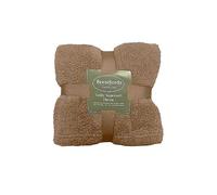 Brentfords Teddy Fleece Throw Latte