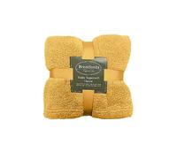 Brentfords Teddy Fleece Throw Ochre
