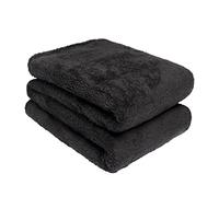Brentfords Throws for Sofas Black Blanket, Super Soft Warm Teddy Fleece Blanket for Bed Couch Settee Double Bed Throw Lightweight Fluffy All Season Large Sofa Throws, 150 x 200cm