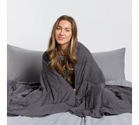 Brentfords Weighted Blanket 10kg for Adults, Charcoal Grey King 150 x 200cm | Heavy Blanket Anxiety Relief for Adults Therapy Insomnia Calming Stress Weighted Blanket with Micro Glass Beads