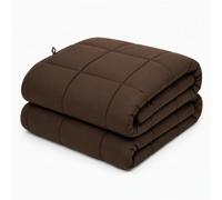 Brentfords Weighted Blanket 8kg Adult Blanket, Chocolate - King 150x200cm | Heavy Blanket Anxiety Relief for Adults Therapy Insomnia Calming Stress Weighted Blanket with Micro Glass Beads