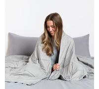 Brentfords Weighted Blanket Adult 10kg Silver Grey, King 150 x 200cm