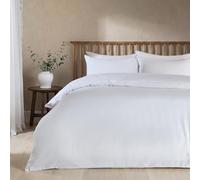 Brentfords White Bedding Double Duvet Set, Super Soft Warm Cosy Microfibre Polyester Quilt Cover Bedding Double Bed Set Comfy Luxury Duvet Covers with Matching Pillowcases