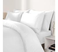 Brentfords White Pillowcases 2 Pack, Soft Microfibre Housewife Pillowcases Comfy Hotel Quality Wrinkle & Fade Resistant Bed Pillow Cases with Envelope Closure, 50 x 75cm
