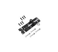 Brenton Bolt Sliding Door Lock for Bedroom Patio Door Security 8202mm Zinc Plate Galvanised Gate Latch Garden Shed Gate Bolts for Wooden Gates Black