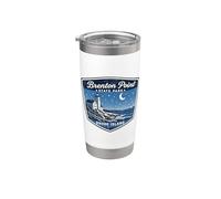 Brenton Point State Park Rhode Island Lighthouse Ocean Night Stainless Steel Insulated Tumbler