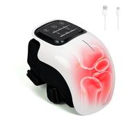 brenzo 2026 New 3-in-1 Cordless Knee Massager with Heat, Red Light Therapy & 3 Vibration Modes, 3 Heating Levels, Heated Knee Pad for Pain Relief, Gifts for All Ages