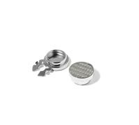 BRERA 67 - Men's Shirt Button Covers, Jewel Button Covers Made in Italy, Silver Wrist Button Cover, Elegant Accessories for Cuffs, Gift Idea for Men, 1,7 cm, Rhodium-plated copper, No Gemstone