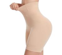 Bresdk Plus Size High Waisted Shapewear - Tummy Control Body Shaper Knickers, Firm Suck In Tummy Pants Shaping Underwear Beige XXL