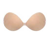 Bresdk Stick On Bra Large Breasts Strong Support Clear Straps Dirndl Beige Cup C 1 Pair