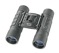 Bresser 1111025 Binoculars Hunter 10x25 - Black | 10x magnification, 203 g lightweight, fully coated optics, BK7 glass, ergonomic rubber grip, compact roof prism design