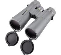 Bresser 1331050 10x50 Wave Waterproof Binoculars with BaK-4 Glass, UR Coating and Eyepieces for Use at Dusk and Astronomy - Grey