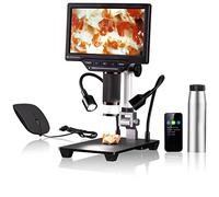 Bresser 2L Digital Microscope with Dimmable Light, WiFi, 7 Inch High Definition Color LCD Screen, Video and Photo Recording Function 1080P