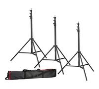 BRESSER 3x BR-TP280 PRO-1 Tripod (280 cm) + Bag