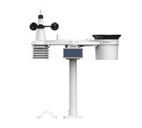BRESSER 7-in-1 Solar-powered Outdoor Sensor for 4CAST PRO Weather Centre, Measures Wind Speed, Wind Direction, Rainfall, UV, Light Intensity, Temperature, Humidity