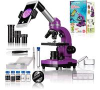 Bresser Biolux SEL Junior Student Microscope with Smartphone Holder, Extensive Accessories and Barlow Zoom System for Children, Beginners and Adults