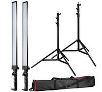 BRESSER BR-2250 | 5500K, CRI above 93, 60 LEDs per lamp, 3600 lumens, dimmable, aluminum housing, bag