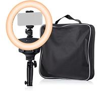 BRESSER BR-22B Bi-colour LED ring light with handle and tripod connection