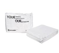 Bresser F000079 Cotton Fabric studio Photography Backdrop 3 m x 6 m White | 100% cotton, washable at 30°C, non reflective, durable, pole pocket, carrying bag included, weight 2.4 kg