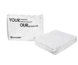 Bresser F000079 Cotton Fabric studio Photography Backdrop 3 m x 6 m White