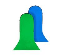 Bresser F001980 BR TR15 Foldable Background with Train 150 x 200 cm Plus 200 cm green/blue