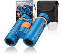 BRESSER JUNIOR 7 x 30 Binoculars for Children from 6 Years, Field Trailer with 7x Magnification and Dioptre Compensation, Includes Carry Bag for Nature and Bird Watching as well as Hiking, Travel and